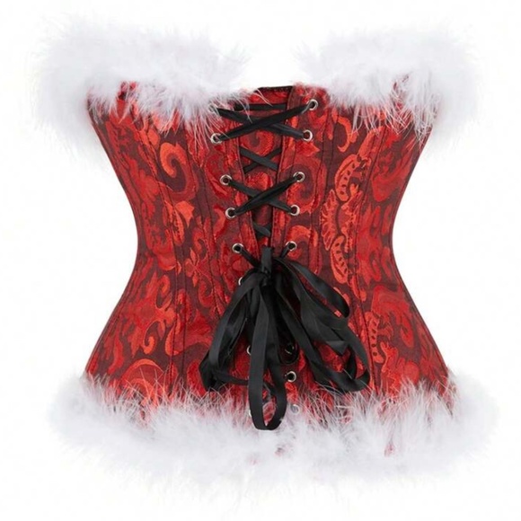 Christmas Court Style Bustier Corset - Picture 2 of 3